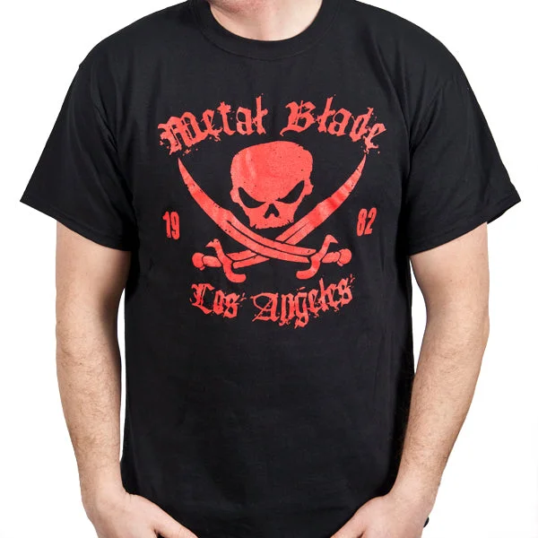 Timeless Comfort Metal Blade Records "Pirate Logo Red on Black" T-Shirt