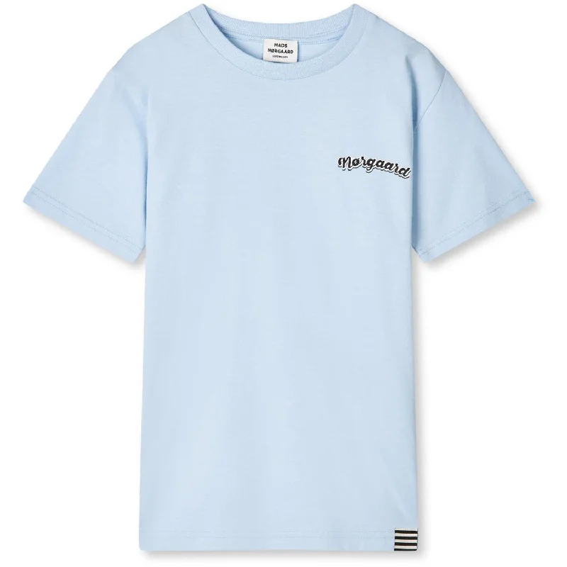 Breathable Design Mads Nørgaard Cashmere Blue Printed Tee Thorlino Tee