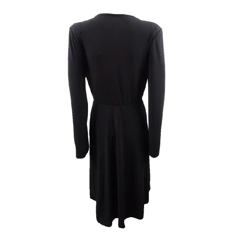 Fashion Must-have Calvin Klein Women's Belted Faux-Wrap Dress