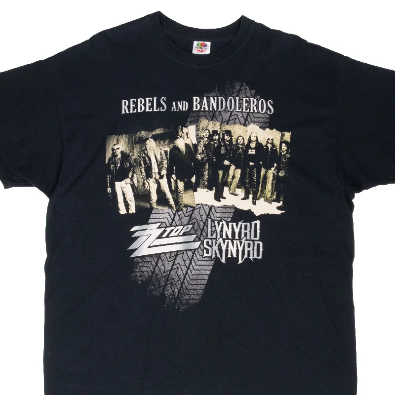 Exquisite Tailoring VINTAGE REBELS & BANDOLEROS ZZ TOP LYNYRD SKYNYRD 2011 TEE SHIRT 2XL