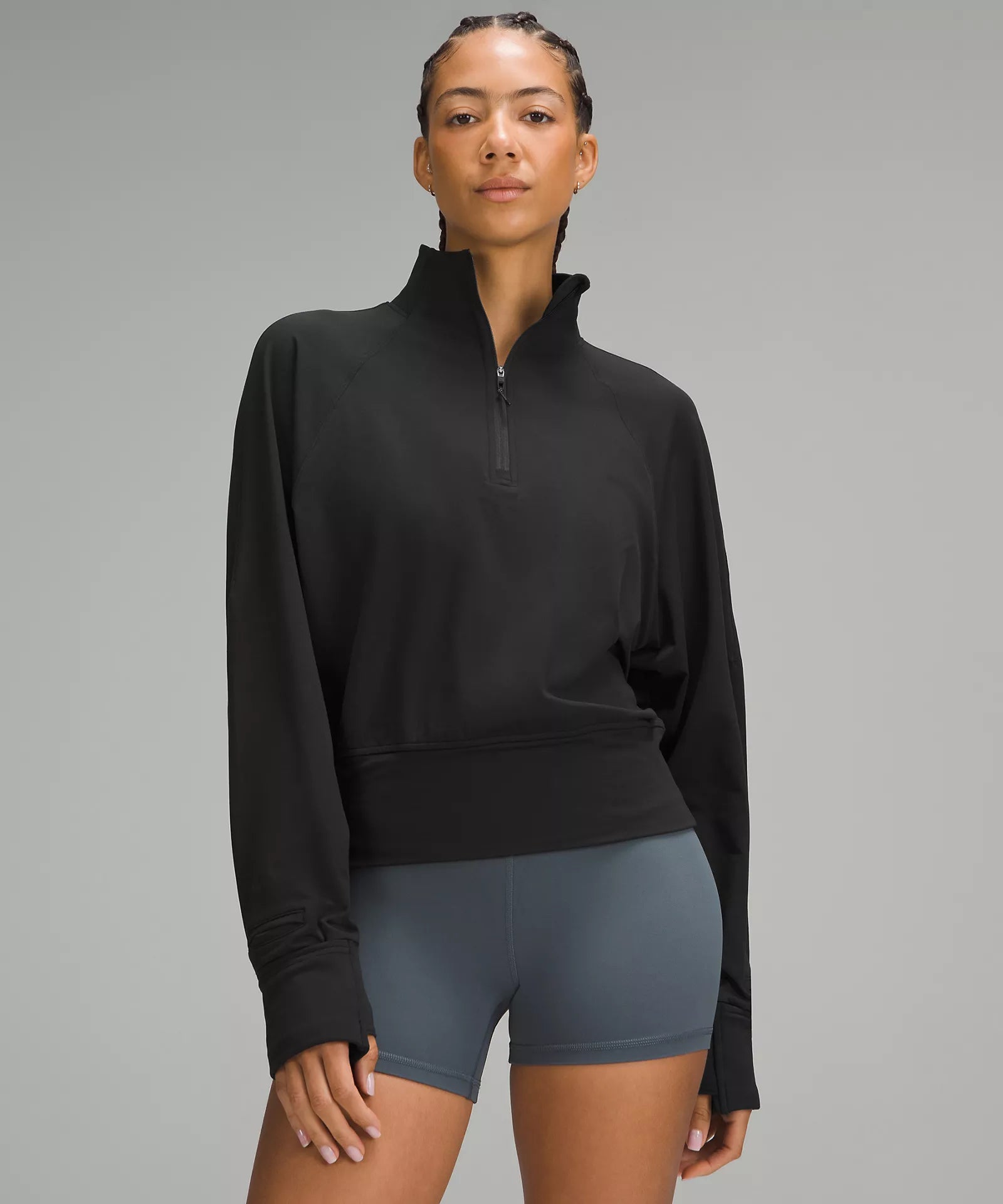 Cozy Dress It's Rulu Fleece Half Zip | Black