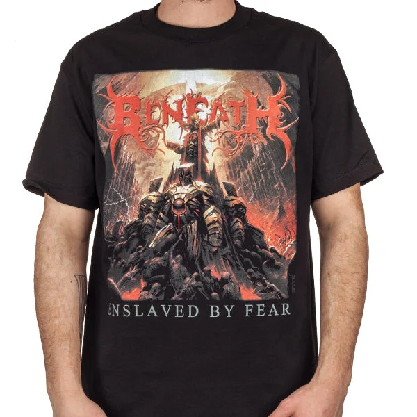 Retro Woolen Jacket Beneath "Enslaved by Fear" T-Shirt