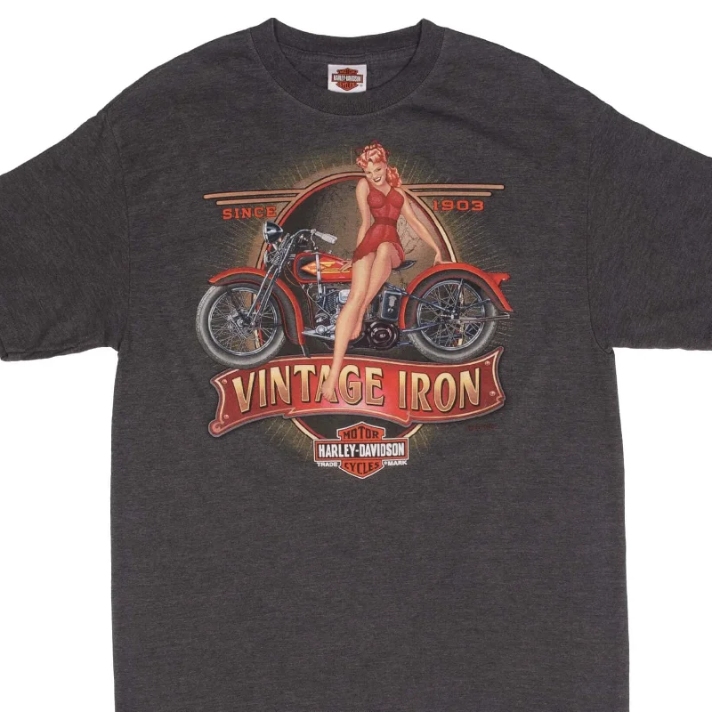 VINTAGE HARLEY DAVIDSON VINTAGE IRON 2011 TEE SHIRT SIZE MEDIUM