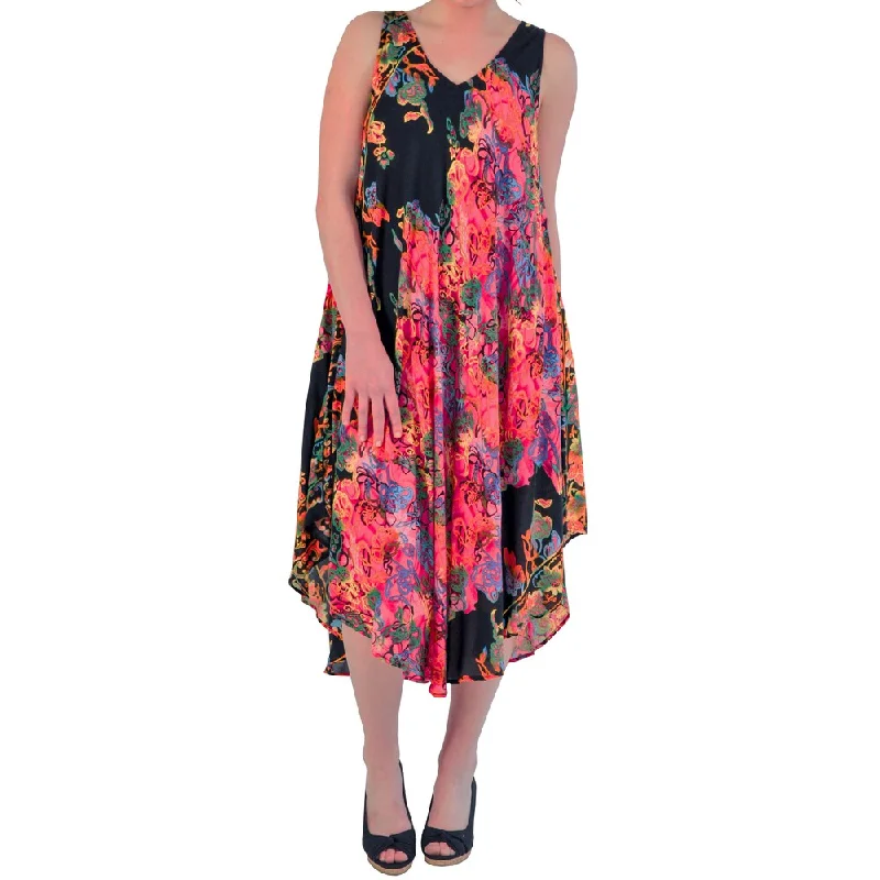 Celebrity Must-have La Cera Women's Sleeveless Trapeze Dress
