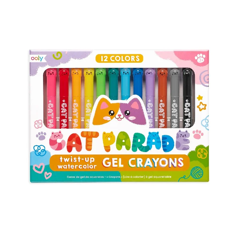 Thin Design Cat Parade Gel Crayons