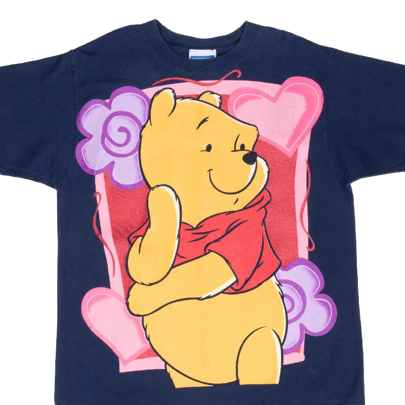 Romantic Data VINTAGE DISNEY WINNIE THE POOH FLOWER 1990S TEE SHIRT LARGE