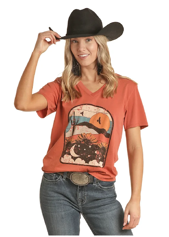 Sports Series Women's Rock & Roll Cowgirl T-Shirt #RRWT21R0CU