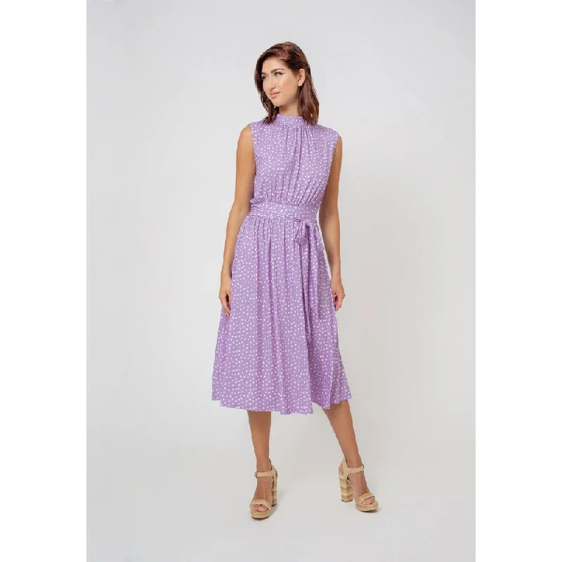 High-end atmosphere Leota Women's Sleeveless Mindy Dress In Confetti Purple