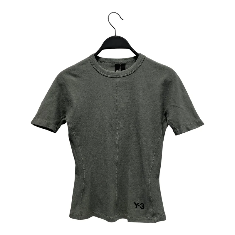 Y-3/T-Shirt/XS/Cotton/GRN/stitched t shirt