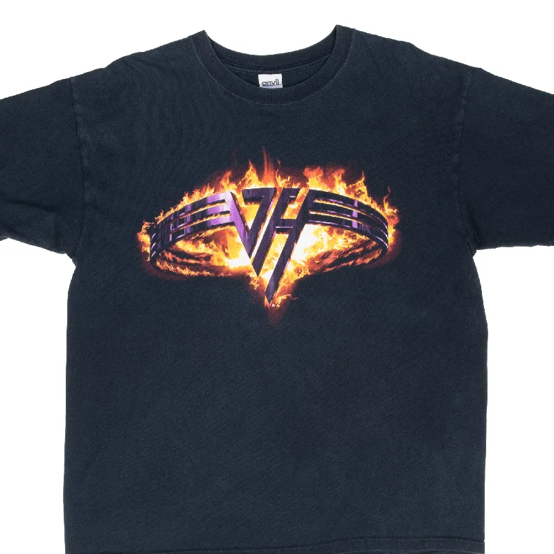 Retro Prints VINTAGE VAN HALEN KICKASS 2000S BLACK TEE SHIRT XL