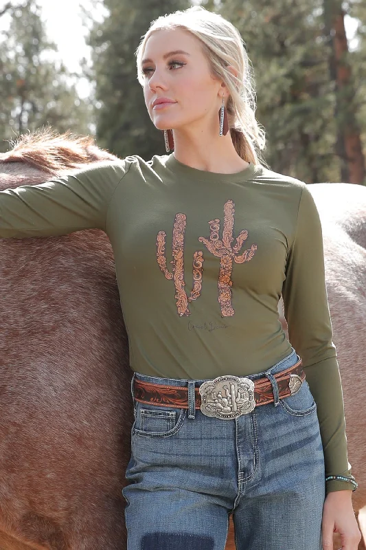 Simple Matching Women's Cruel Girl Cactus T-Shirt #CTK7491002