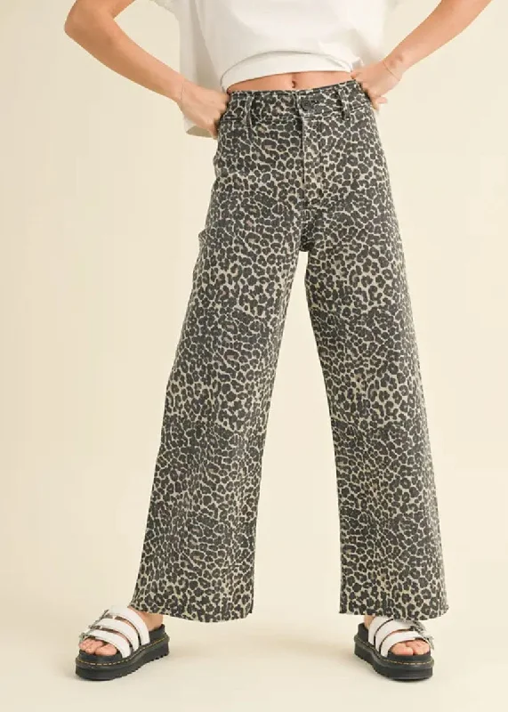Elegant Series Bernadette Leopard Print Pants