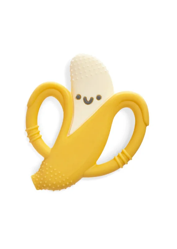 Classic Design Chew Crew Silicone Handle Teether - Banana