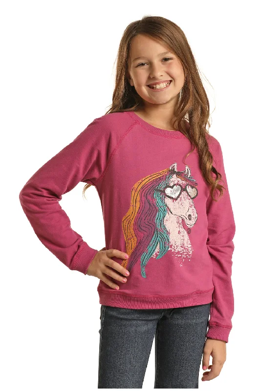 Street Show-off Style Girl's Panhandle Unicorn T-Shirt #BG91T02373