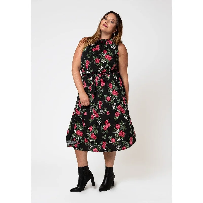 Knitted Design Leota Women's Mindy Dress Black