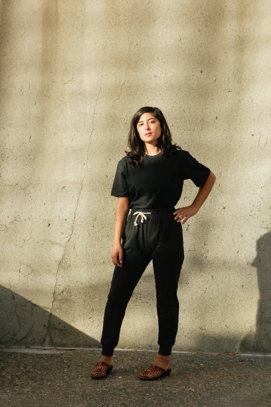 Soft Touch Women's Organic Jogger Pants in Black