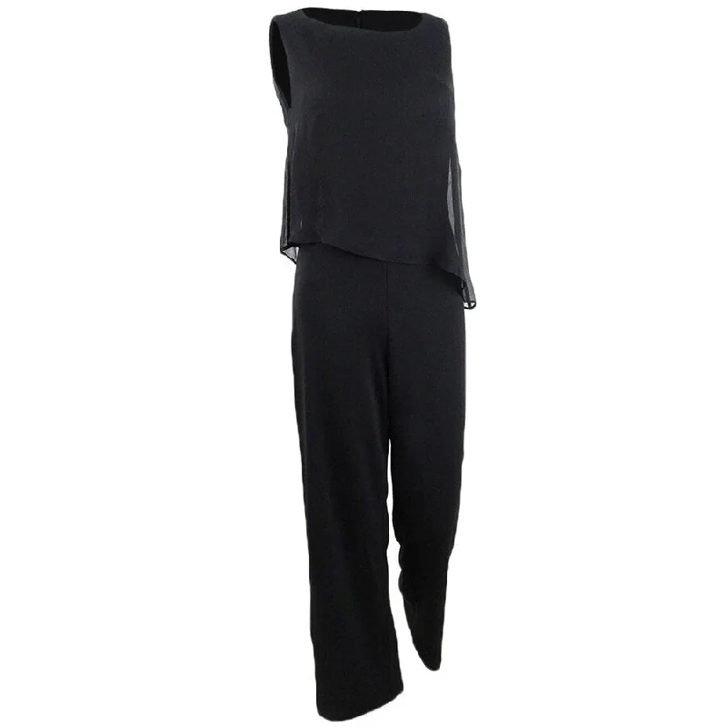 Easy Style DKNY Women's Chiffon Overlay Jumpsuit