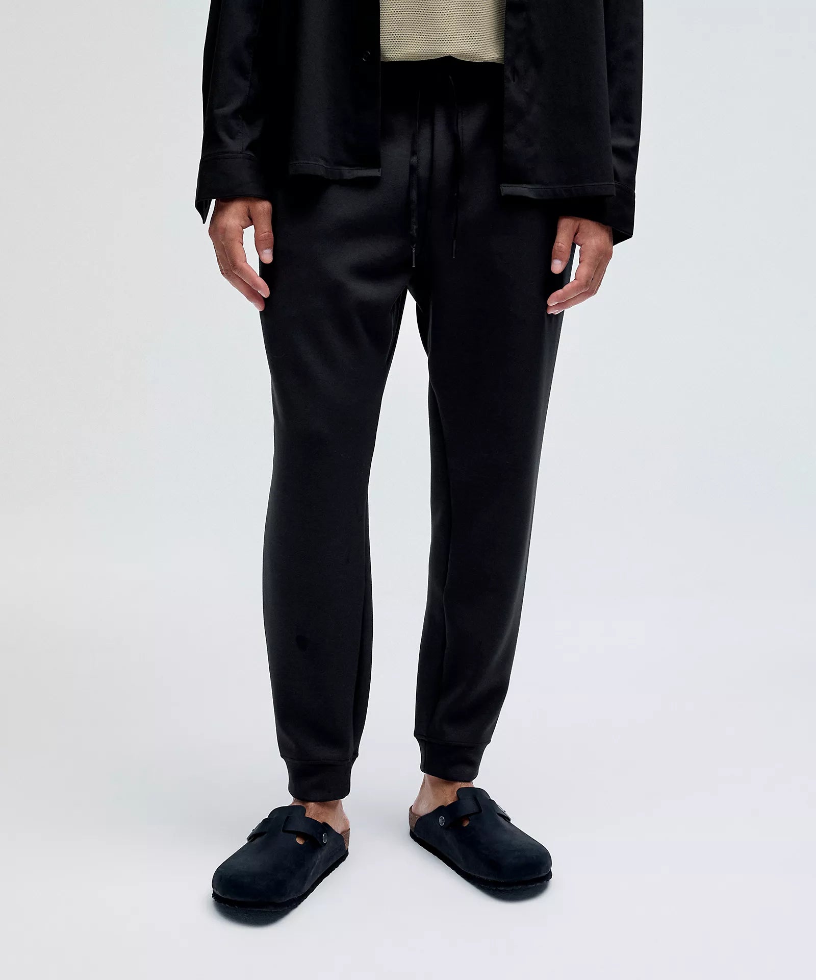 Retro Design Men's Smooth Spacer Jogger 29" | Black