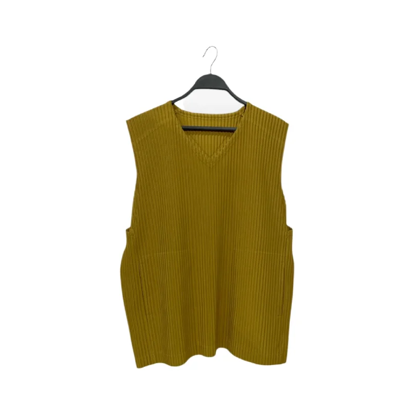 Urban Fashion HOMME PLISSE ISSEY MIYAKE/Cut & Sew/3/Yellow/Polyester/Graphic/