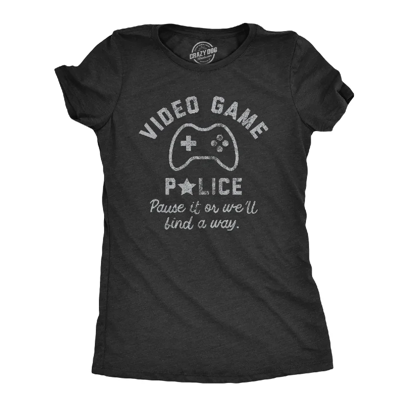 Simple Elegance Video Game Police Women's T Shirt