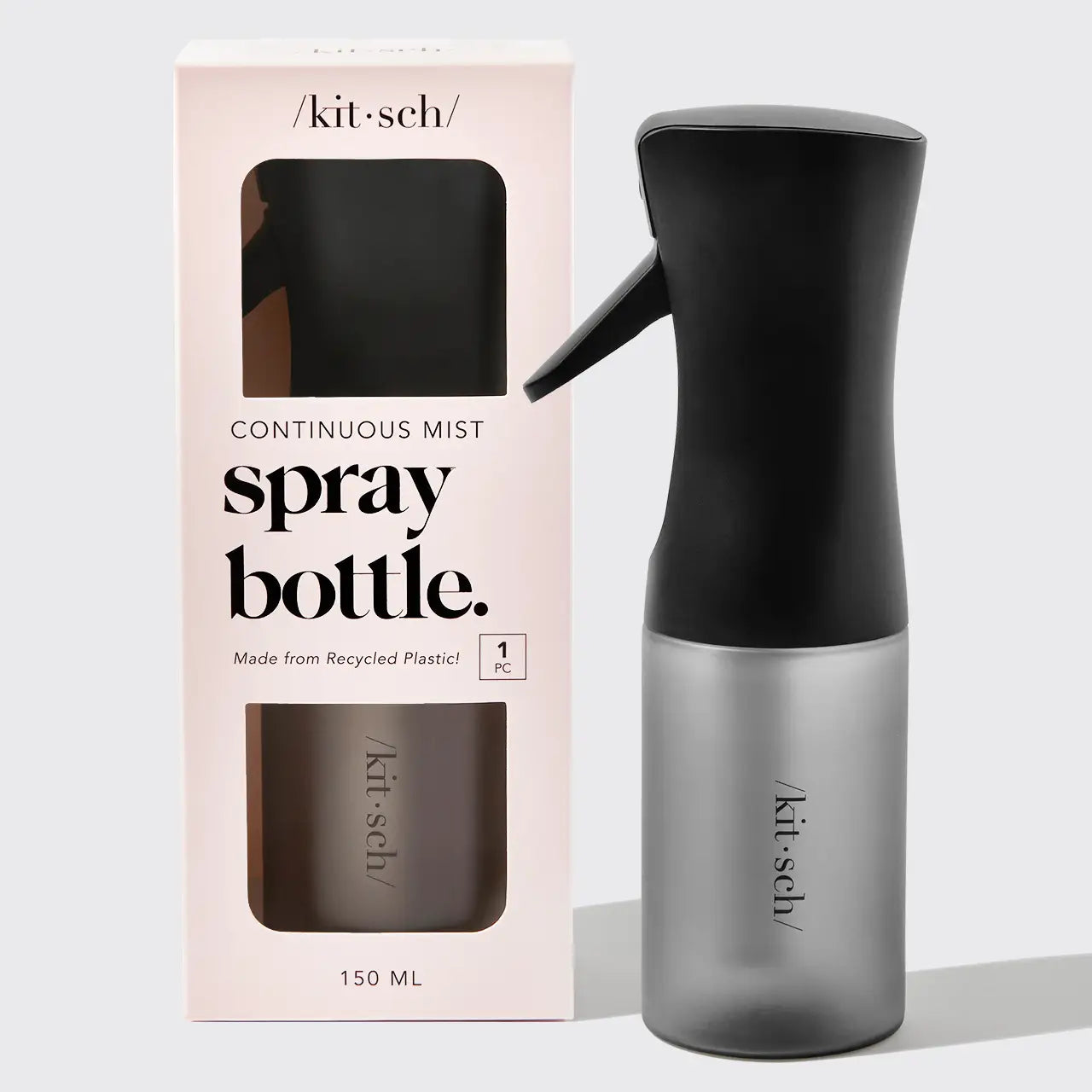 Trendy Traveler Recycled Plastic Continuous Spray Bottle | Black