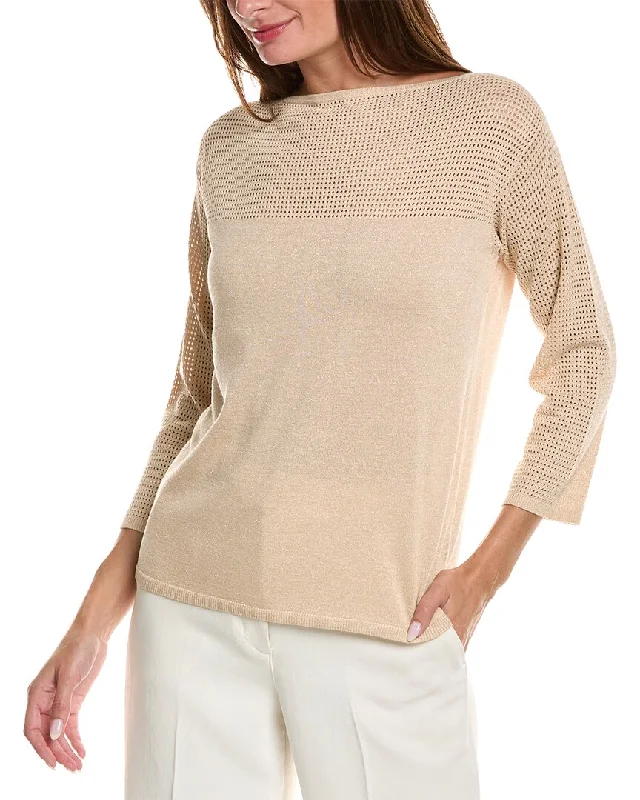 Bottom And Versatile St. John Bateau Neck Sweater