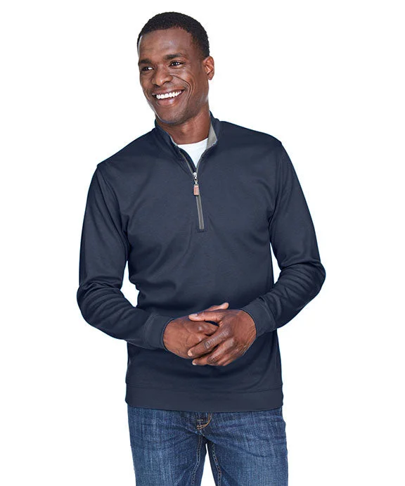 Cool Style DG479 - Devon & Jones Mens DRYTEC20™ Performance Quarter-Zip | Navy/Graphite Heather