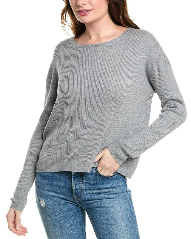 Soft Textures Splendid Georgie Rib Cashmere-Blend Sweater