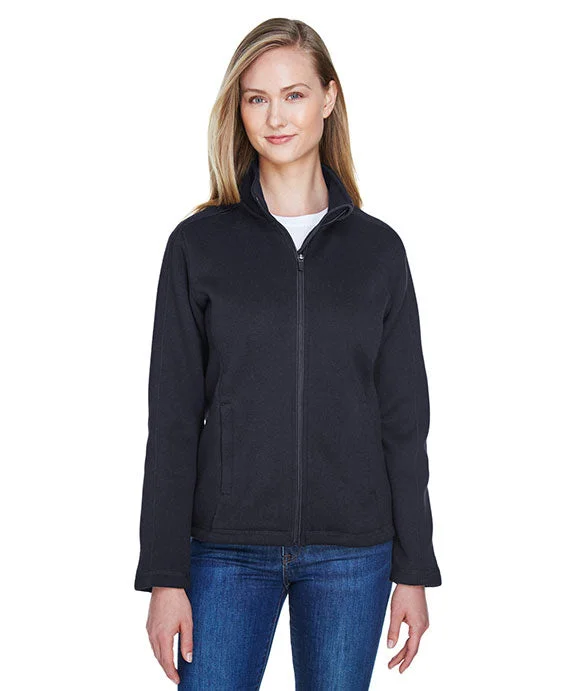Fashion Must-have DG793W - Devon & Jones Ladies Bristol Full-Zip Sweater Fleece Jacket | Black