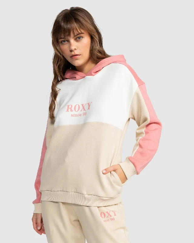 Basic Comfort Womens Sunset Waves Pullover Hoodie