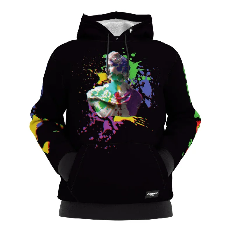 Elegant Temperament Painted Sculpture Hoodie