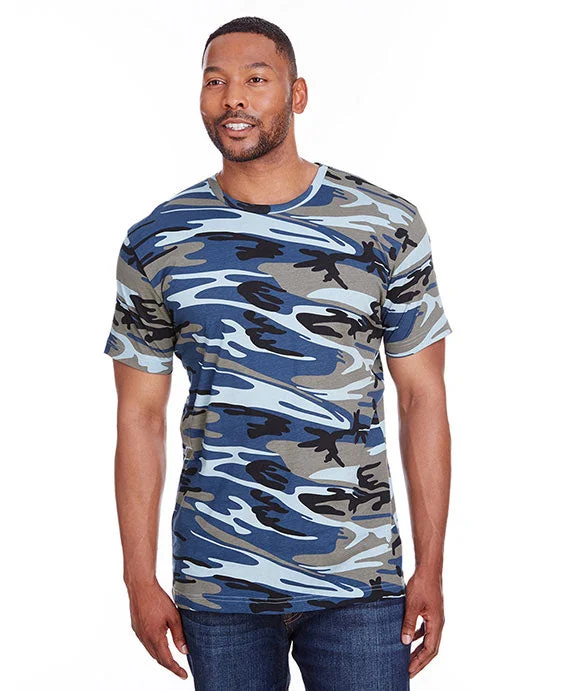 Casual Comfort 3907 - Code Five Mens Camo T-Shirt | Blue Woodland