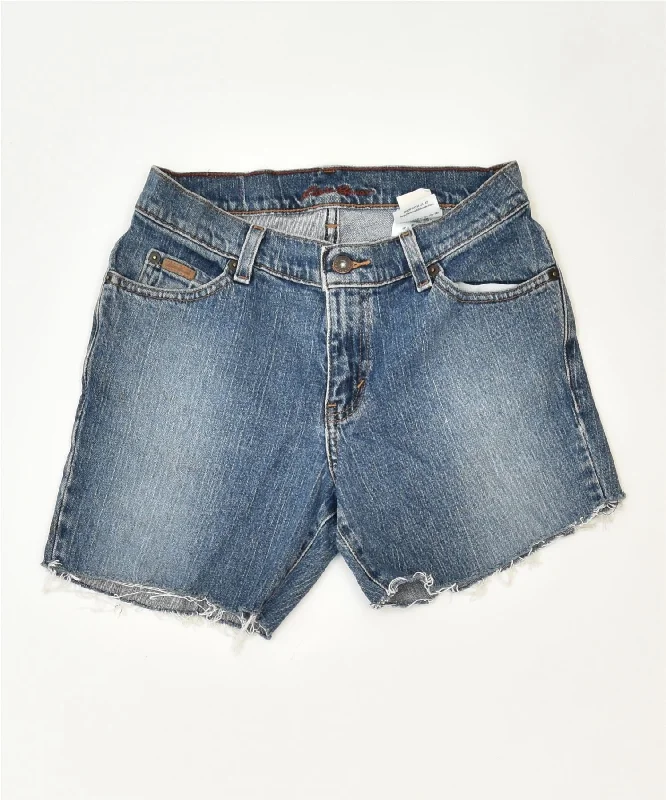 Sports And Leisure EDDIE BAUER Womens Denim Shorts US 2 XS W26 Blue Cotton Classic