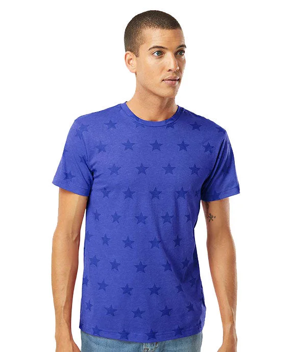 Breathable Style 3929 - Code Five Mens Five Star T-Shirt | Royal Star