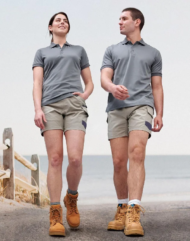 Free And Comfortable Winning Spirit Unisex Cotton Stretch Drill Cuffed Work Shorts (WP29)