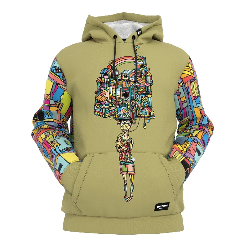 High waist design Rainboy Khaki Hoodie