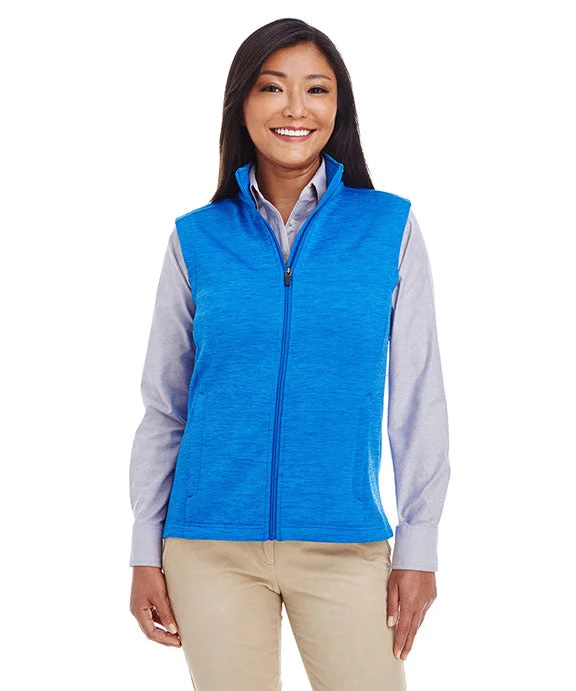 Fashion Concept DG797W - Devon & Jones Ladies Newbury Mélange Fleece Vest | French Blue Heather