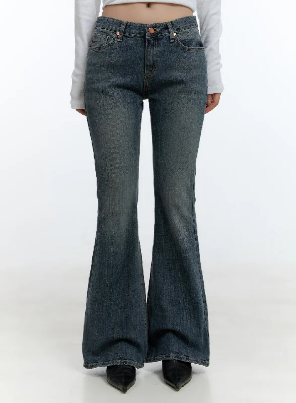 Effortless Comfort Alisha Washed Flared Jeans CD420
