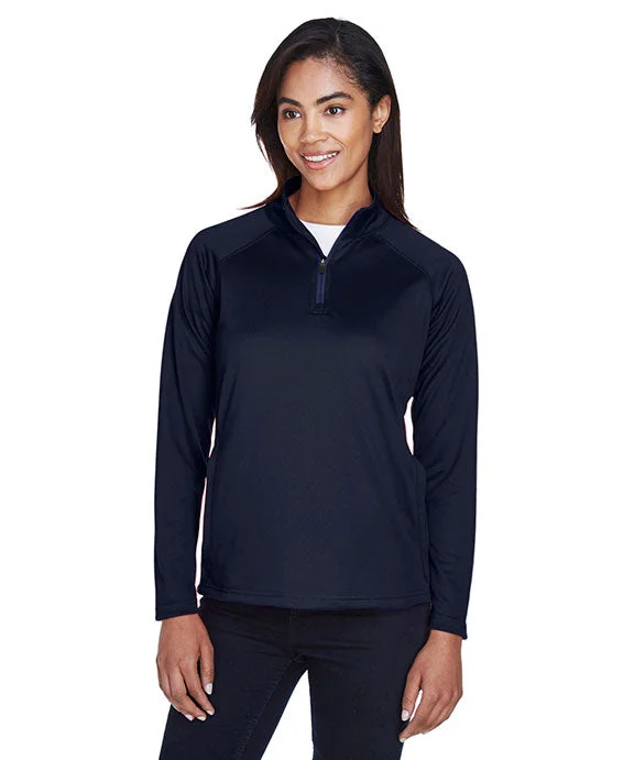 Energy Wear DG440W - Devon & Jones Ladies Stretch Tech-Shell® Compass Quarter-Zip | Navy