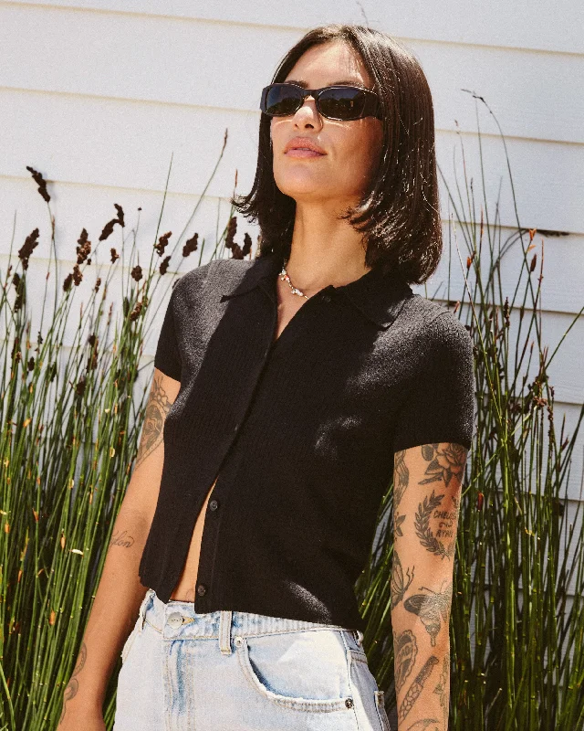 Body Design Past Due Sweater - Black