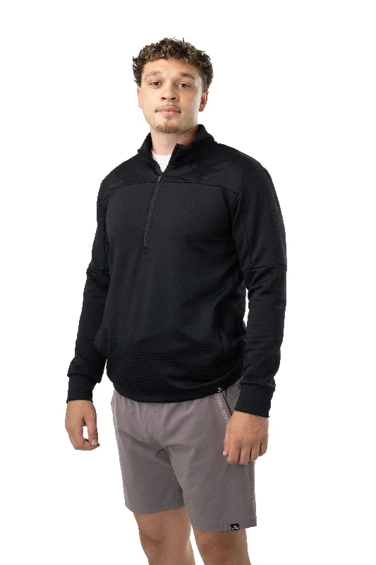 Elegant Style Bauer FLC Core 1/4 Zip Hoody - Black
