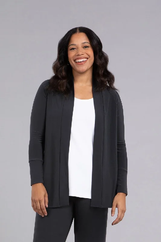 Sports Yoga Style Everyday Cardigan | Graphite
