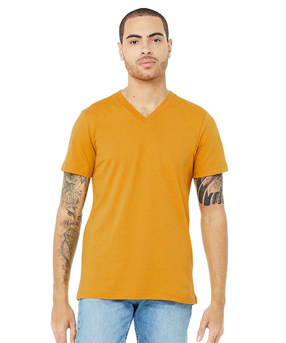 Relaxed And Casual 3005 - Bella + Canvas Unisex Jersey Short-Sleeve V-Neck T-Shirt | Mustard