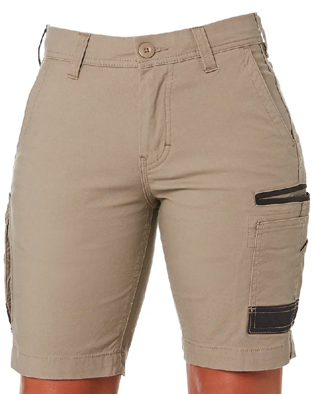 Retro Design WS-3W Ladies Stretch Work Shorts - Khaki