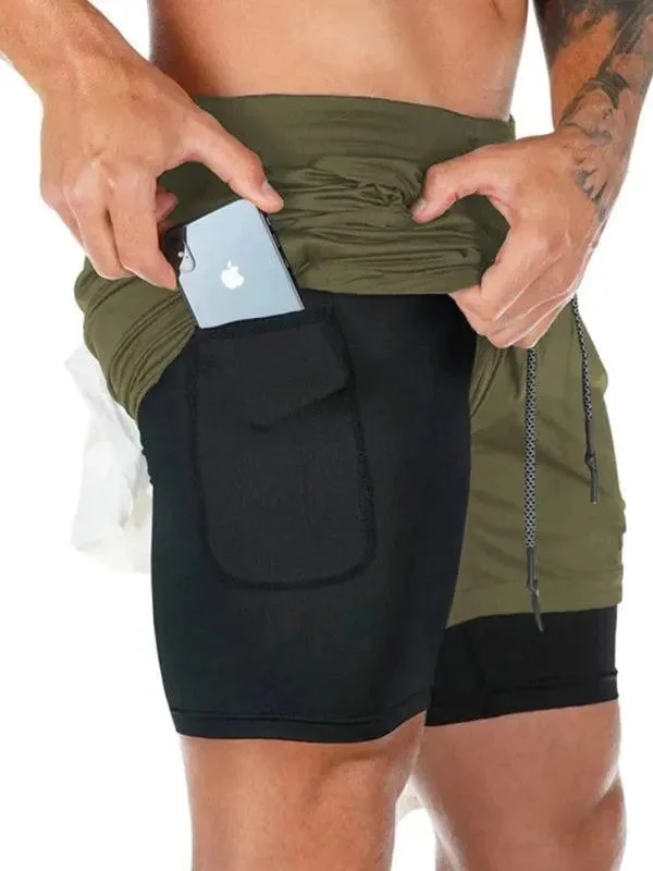 Noble And Elegant Two Piece Men Gym Shorts
