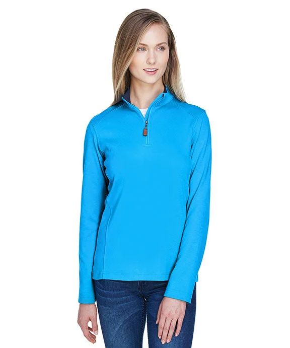 Youthful Style DG479W - Devon & Jones Ladies DRYTEC20™ Performance Quarter-Zip | Ocean Blue/Navy