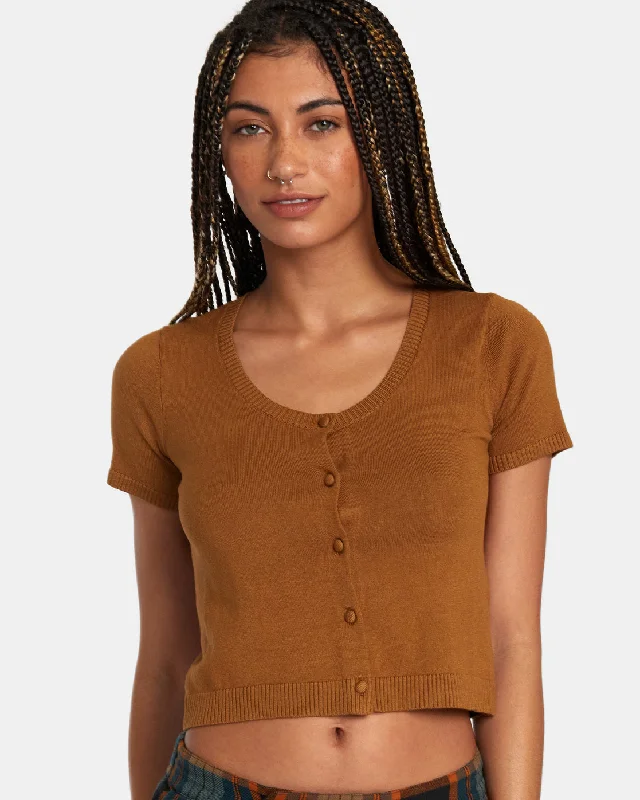 Celebrity Style Float Sweater - Workwear Brown