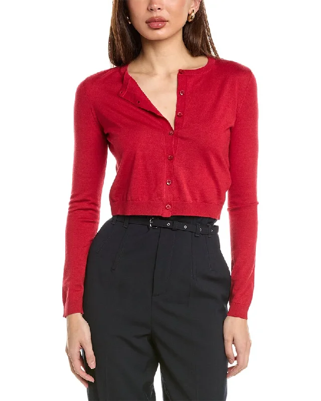 Avant-garde trend RED Valentino Wool, Silk, & Cashmere-Blend Cardigan