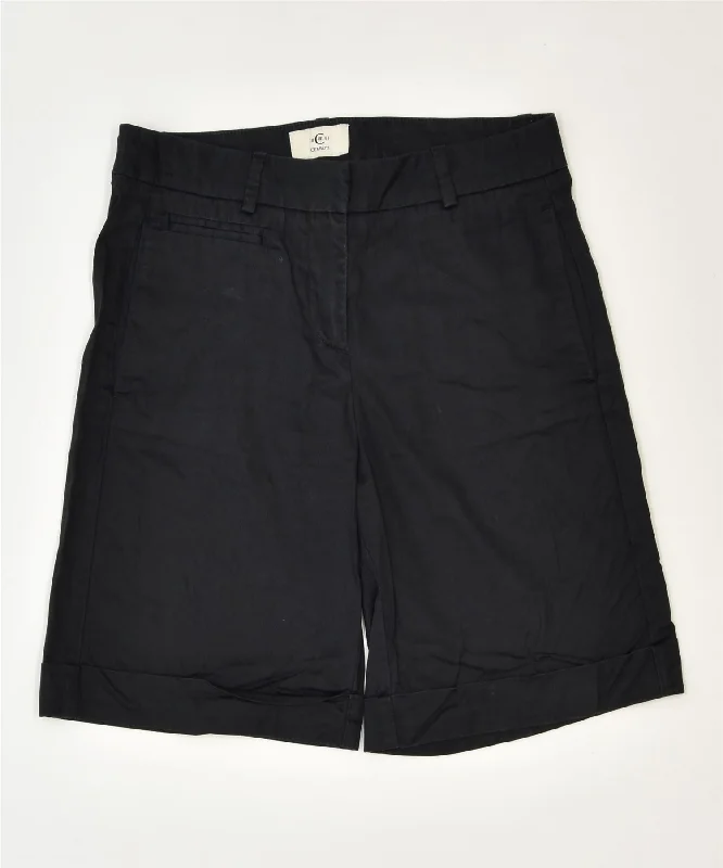 High-end atmosphere CERRUTI Womens Chino Shorts EU 38 Medium W29 Black Cotton Classic