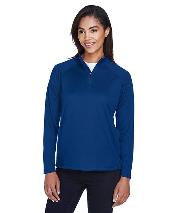 Leisure Sports DG440W - Devon & Jones Ladies Stretch Tech-Shell® Compass Quarter-Zip | True Royal